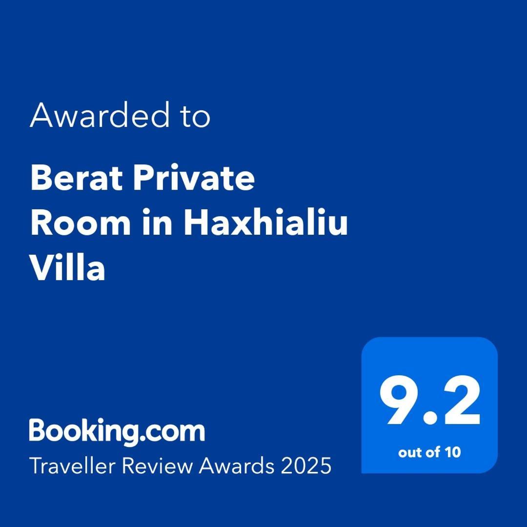 Berat Private Room In Haxhialiu Villa Kültér fotó